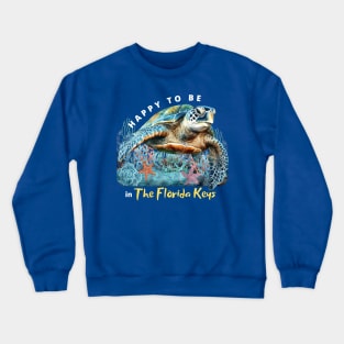 Florida Keys Sea Turtle Vacation Crewneck Sweatshirt